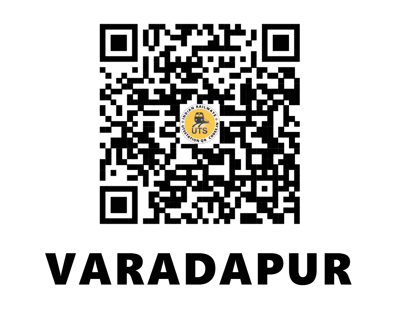 UTS QR Code for VARADAPUR - VRDP (SW - KARNATAKA)