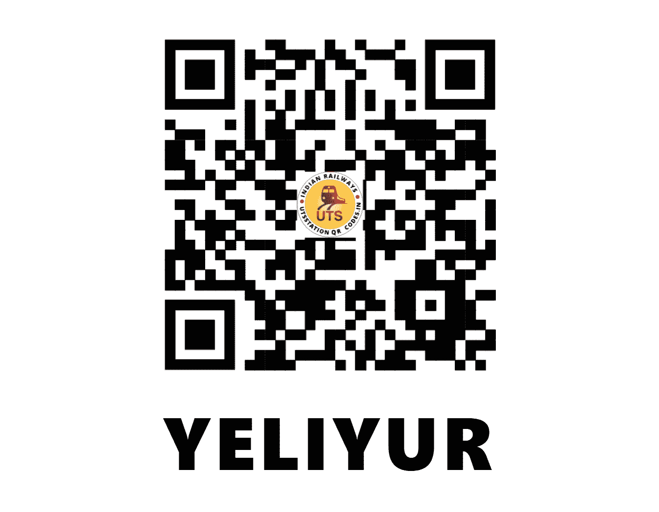 UTS QR Code for YELIYUR - Y (SW - KARNATAKA)