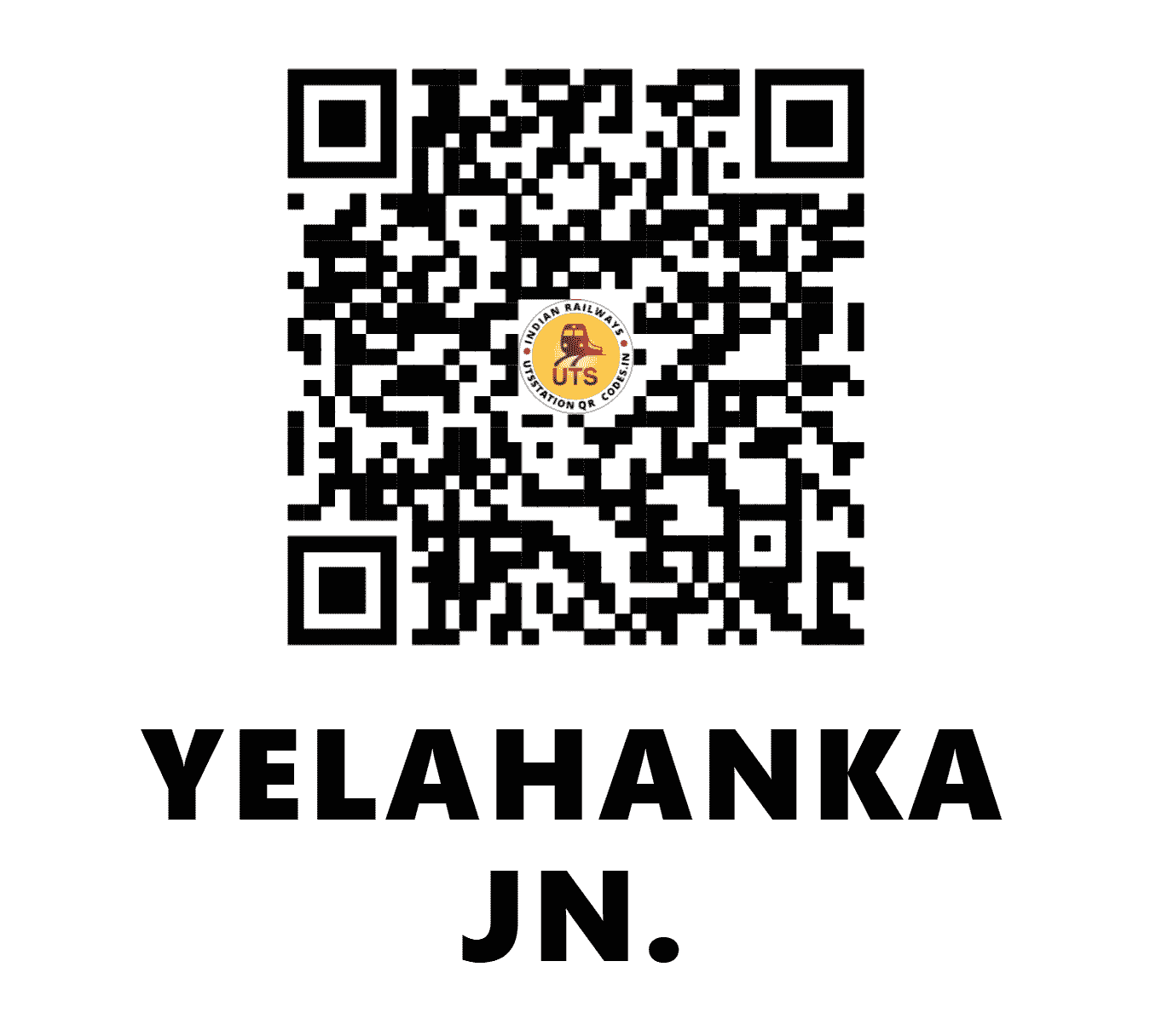 UTS QR Code for YELAHANKA JN. - YNK (SW - KARNATAKA)
