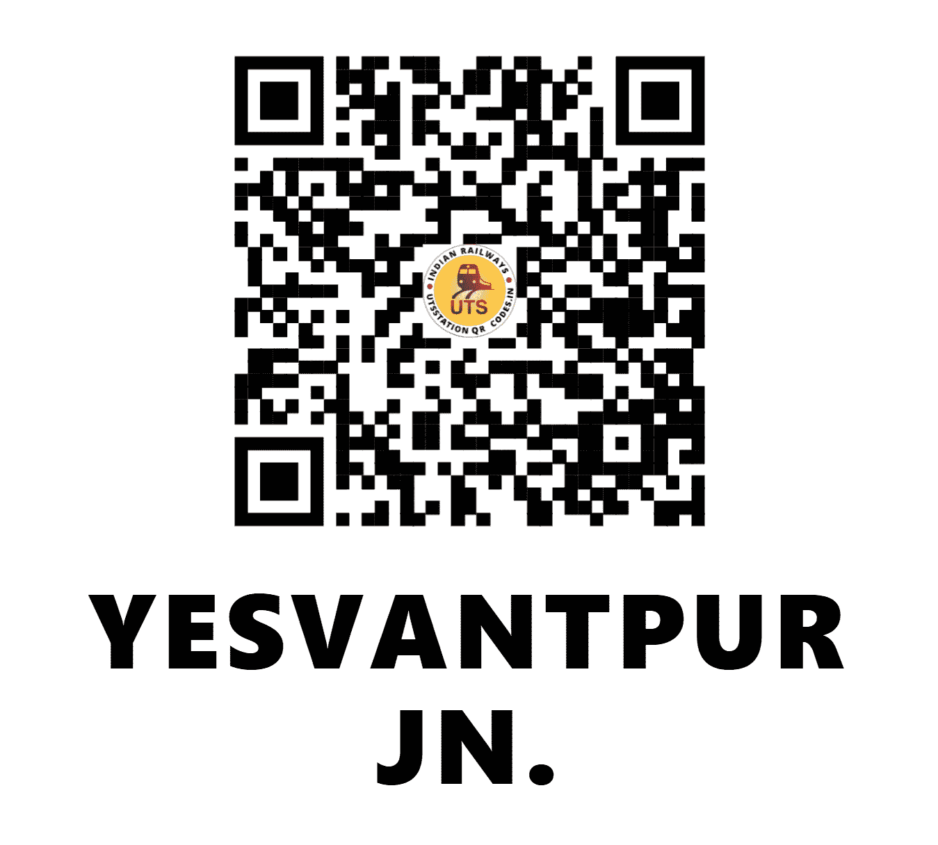 UTS QR Code for YESVANTPUR JN. - YPR (SW - KARNATAKA)