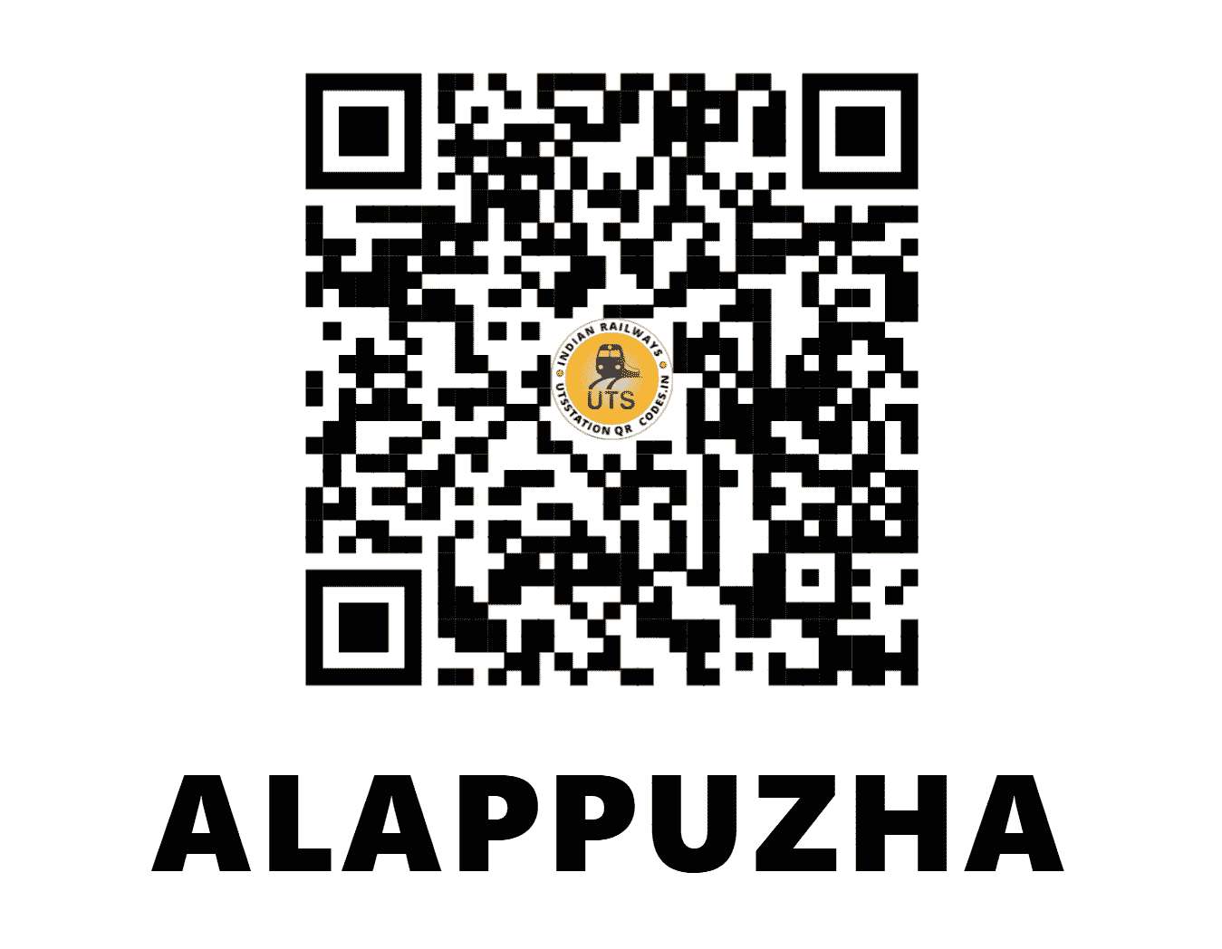UTS QR Code for ALAPPUZHA - ALLP (SR - KERALA)