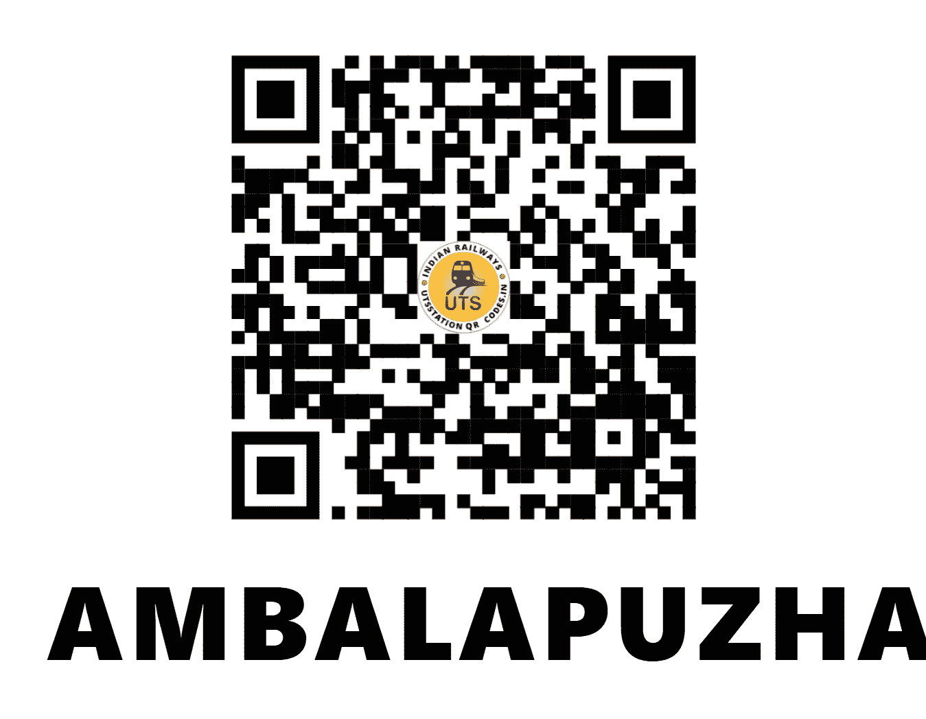 UTS QR Code for AMBALAPUZHA - AMPA (SR - KERALA)