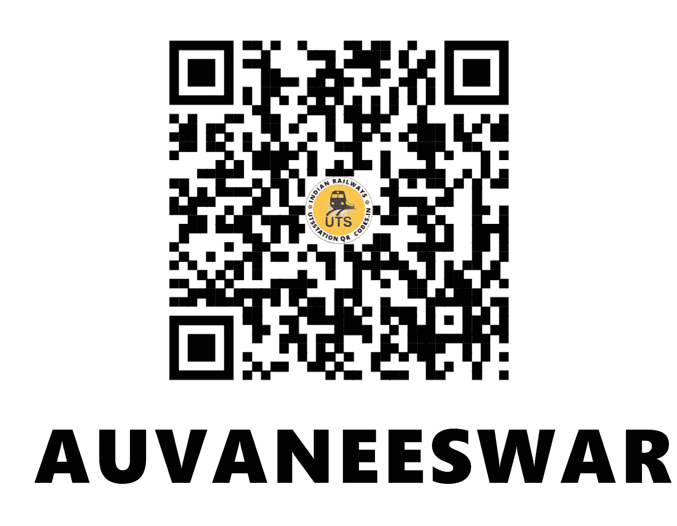 UTS QR Code for AUVANEESWAREM - AVS (SR - KERALA)