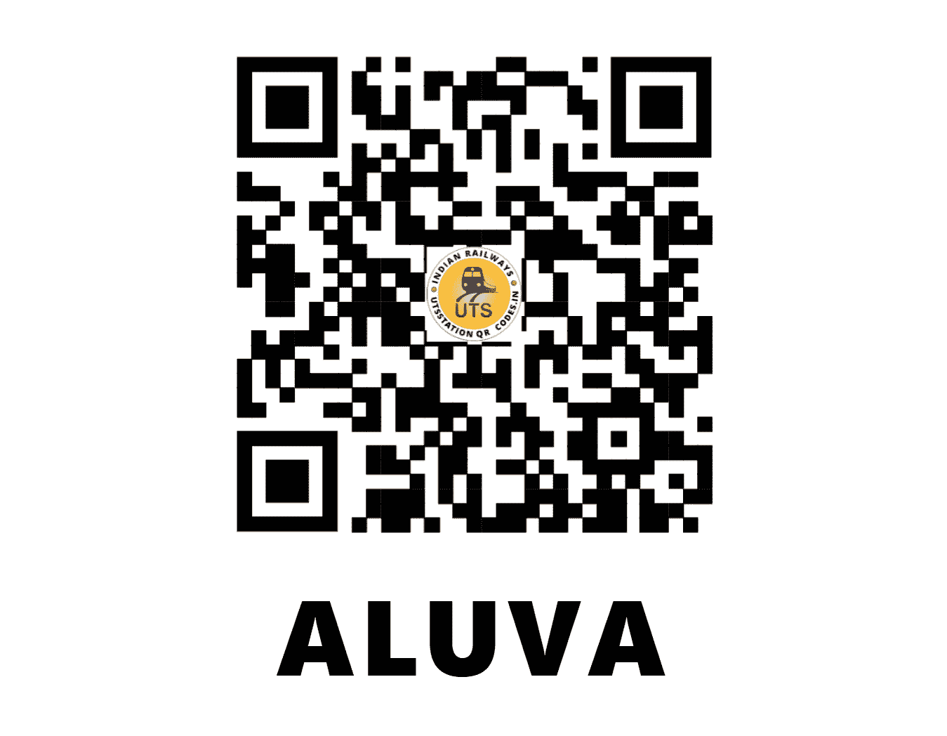 UTS QR Code for ALUVA - AWY (SR - KERALA)