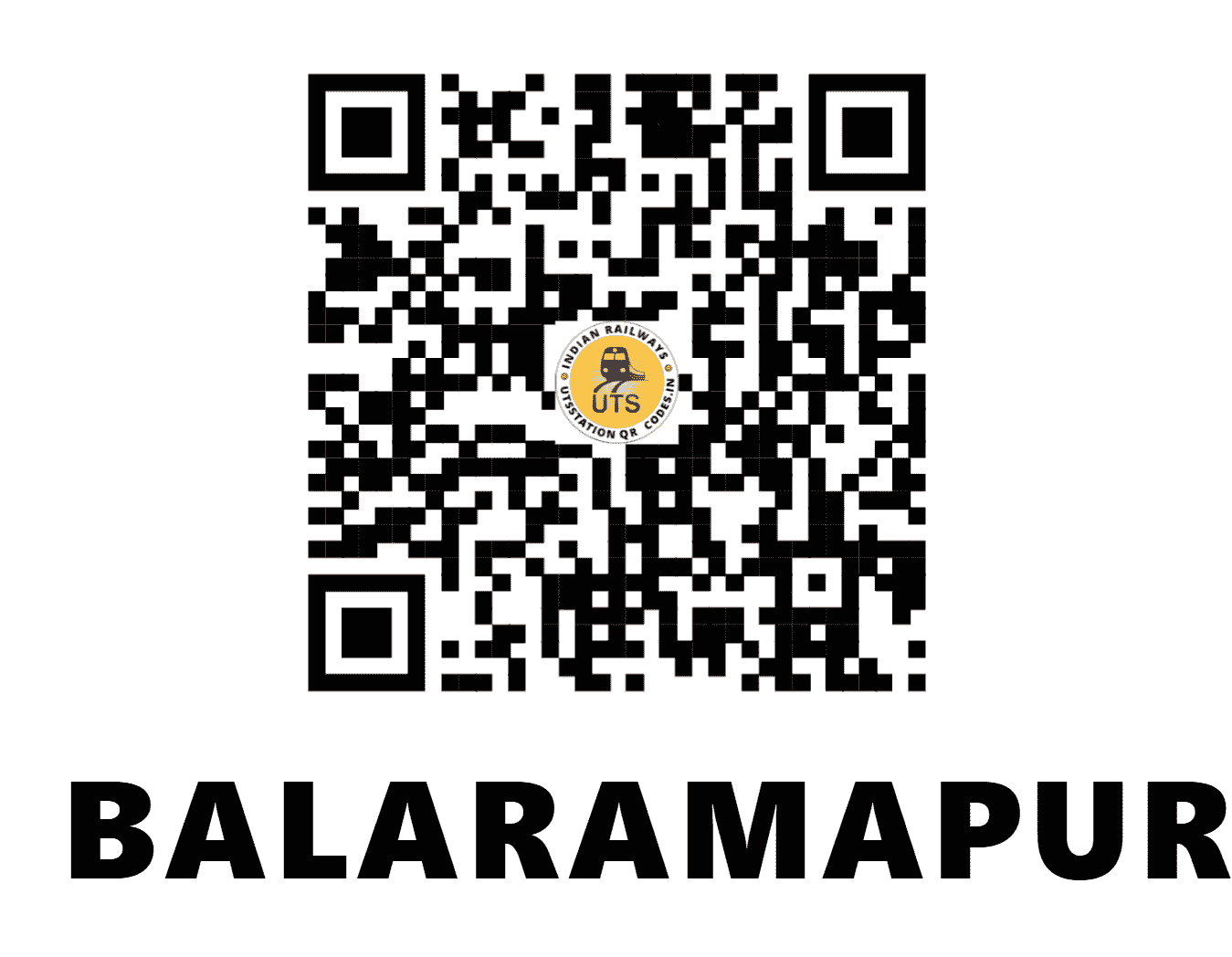 UTS QR Code for BALARAMAPURAM - BRAM (SR - KERALA)