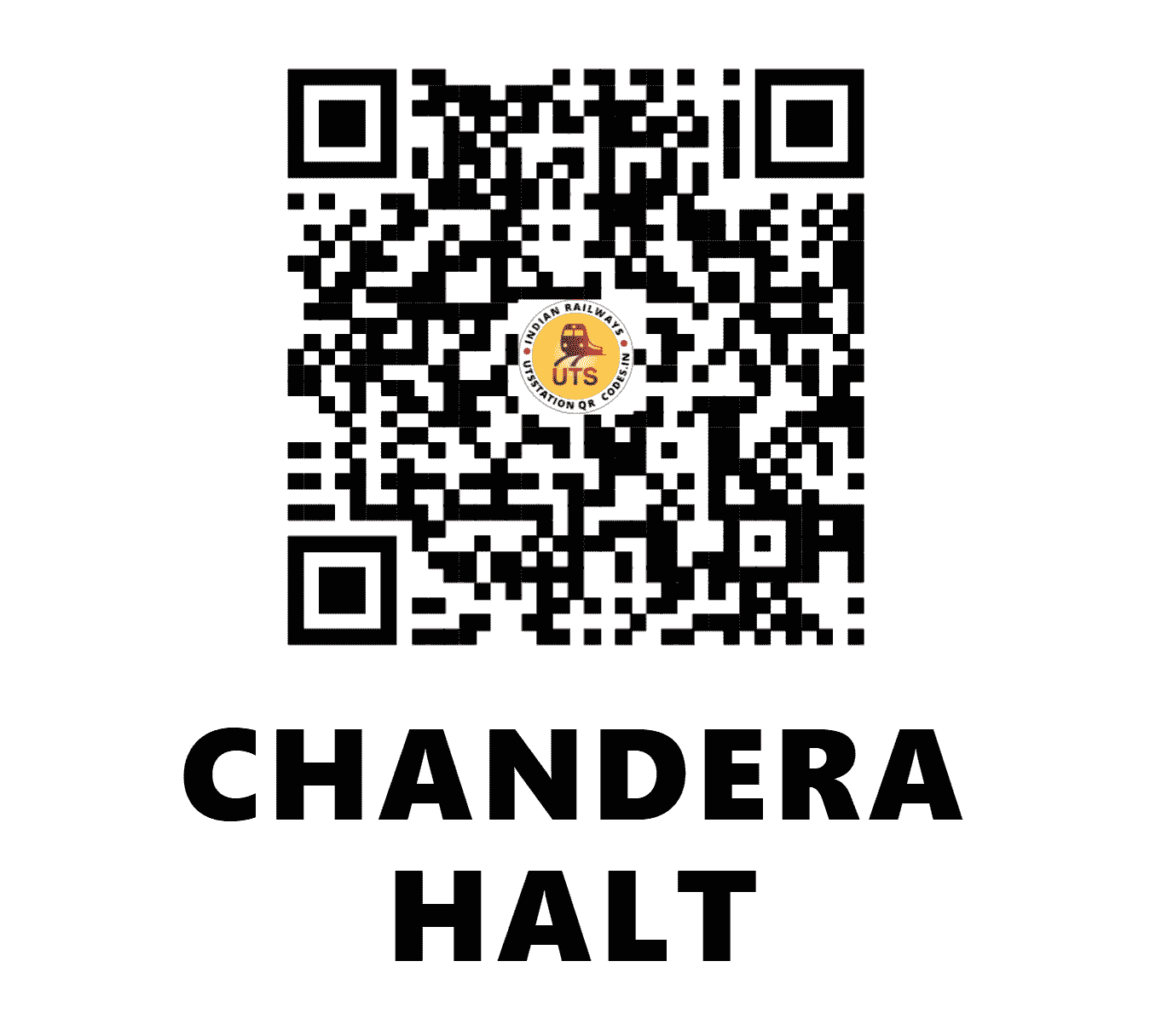 UTS QR Code for CHANDERA HALT - CDRA (SR - KERALA)