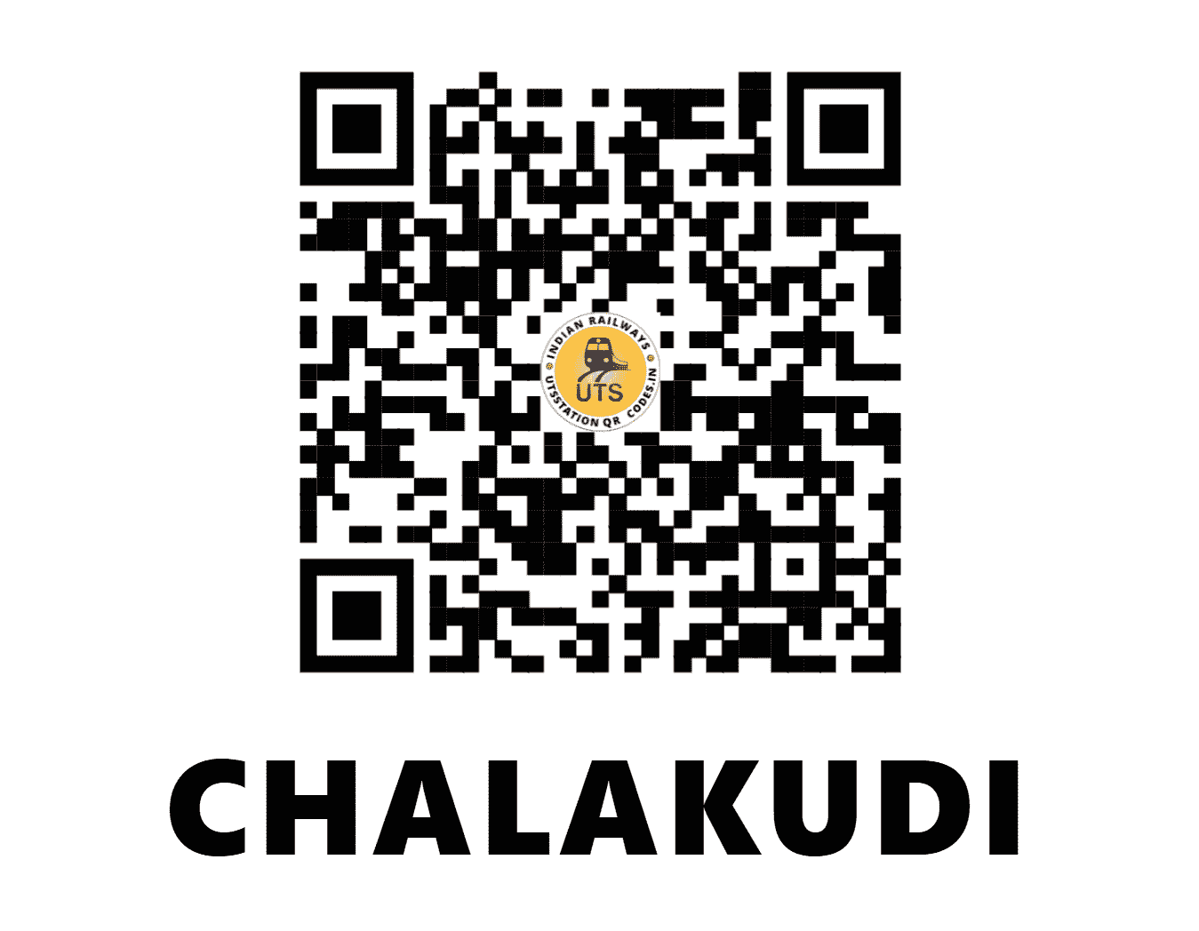 UTS QR Code for CHALAKUDI - CKI (SR - KERALA)