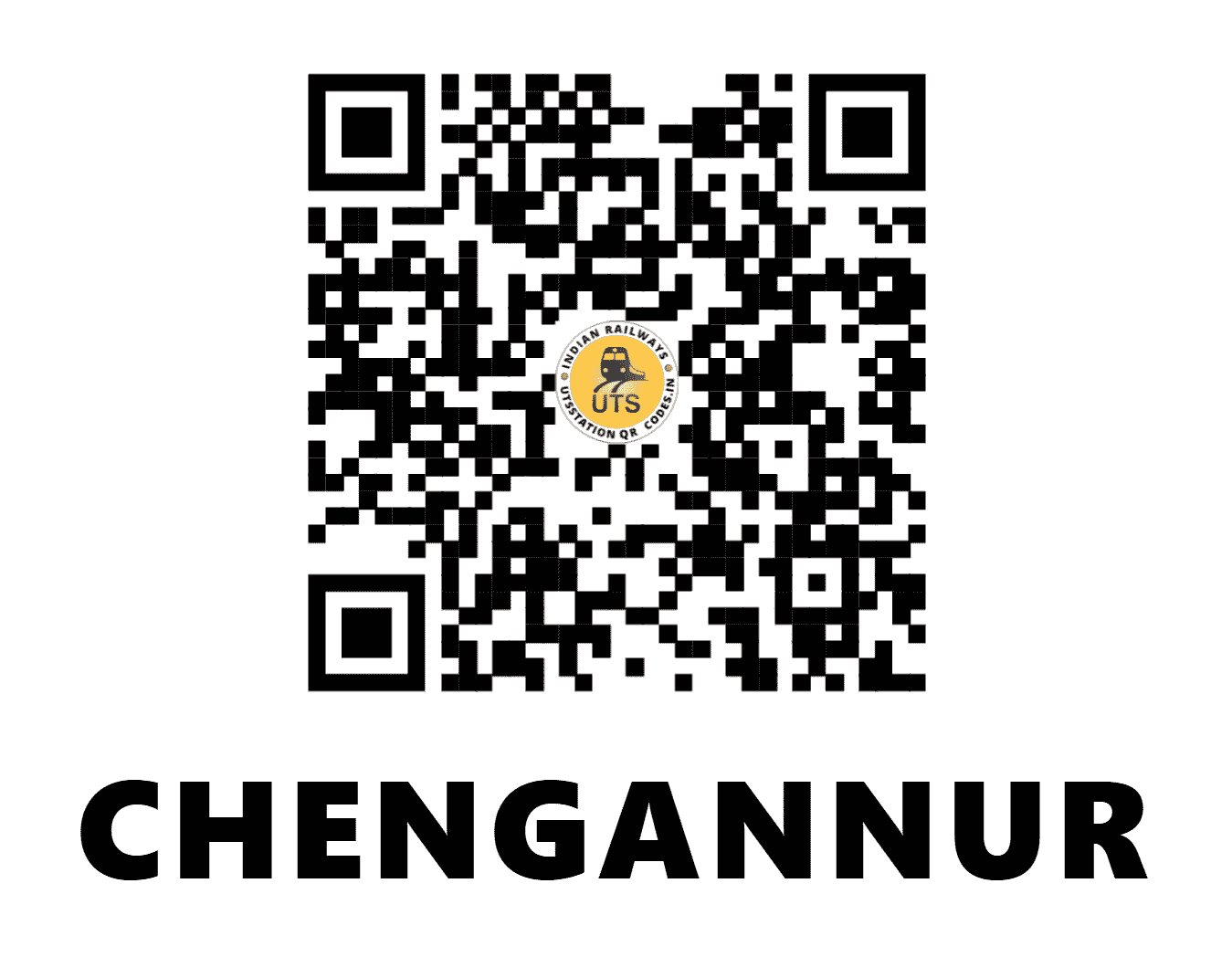 UTS QR Code for CHENGANNUR - CNGR (SR - KERALA)