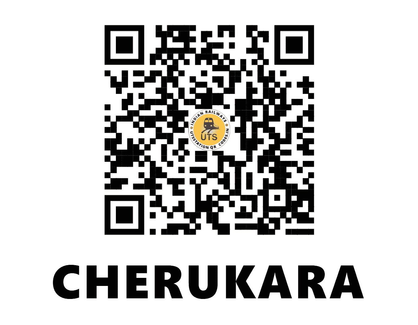 UTS QR Code for CHERUKARA - CQA (SR - KERALA)