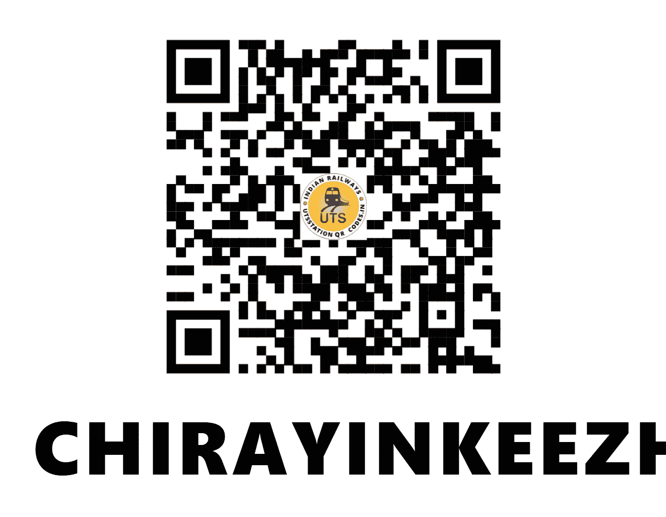 UTS QR Code for CHIRAYINKEEZH - CRY (SR - KERALA)