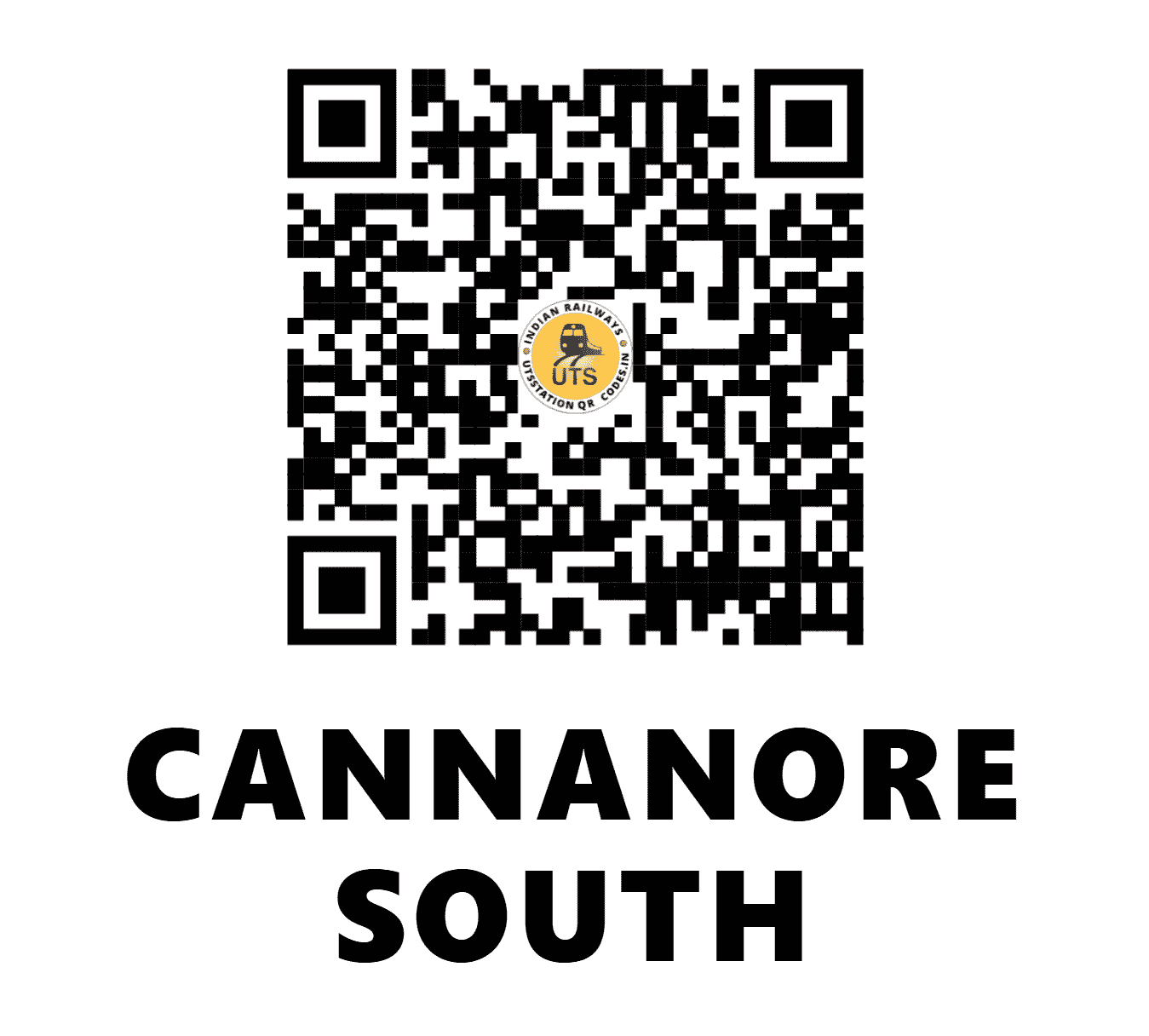 UTS QR Code for CANNANORE SOUTH - CS (SR - KERALA)