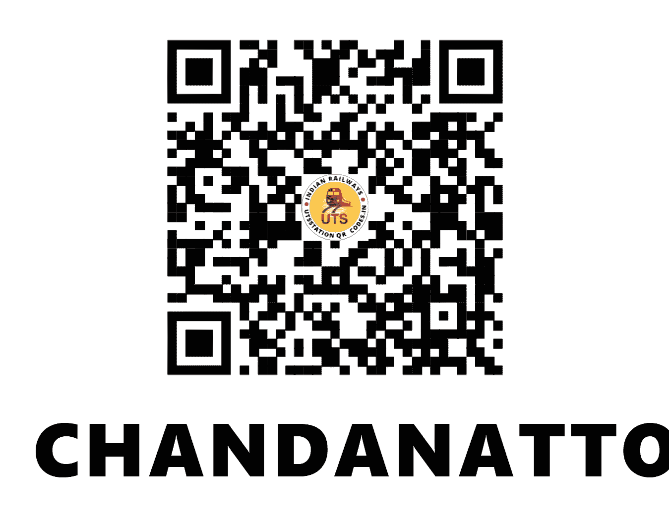 UTS QR Code for CHANDANATTOP - CTPE (SR - KERALA)