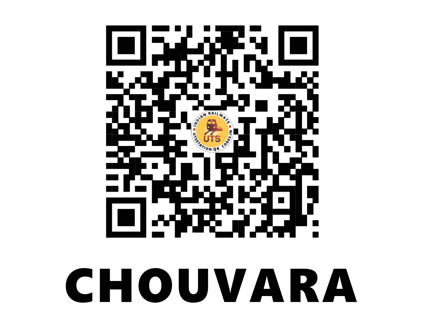 UTS QR Code for CHOUVARA - CWR (SR - KERALA)