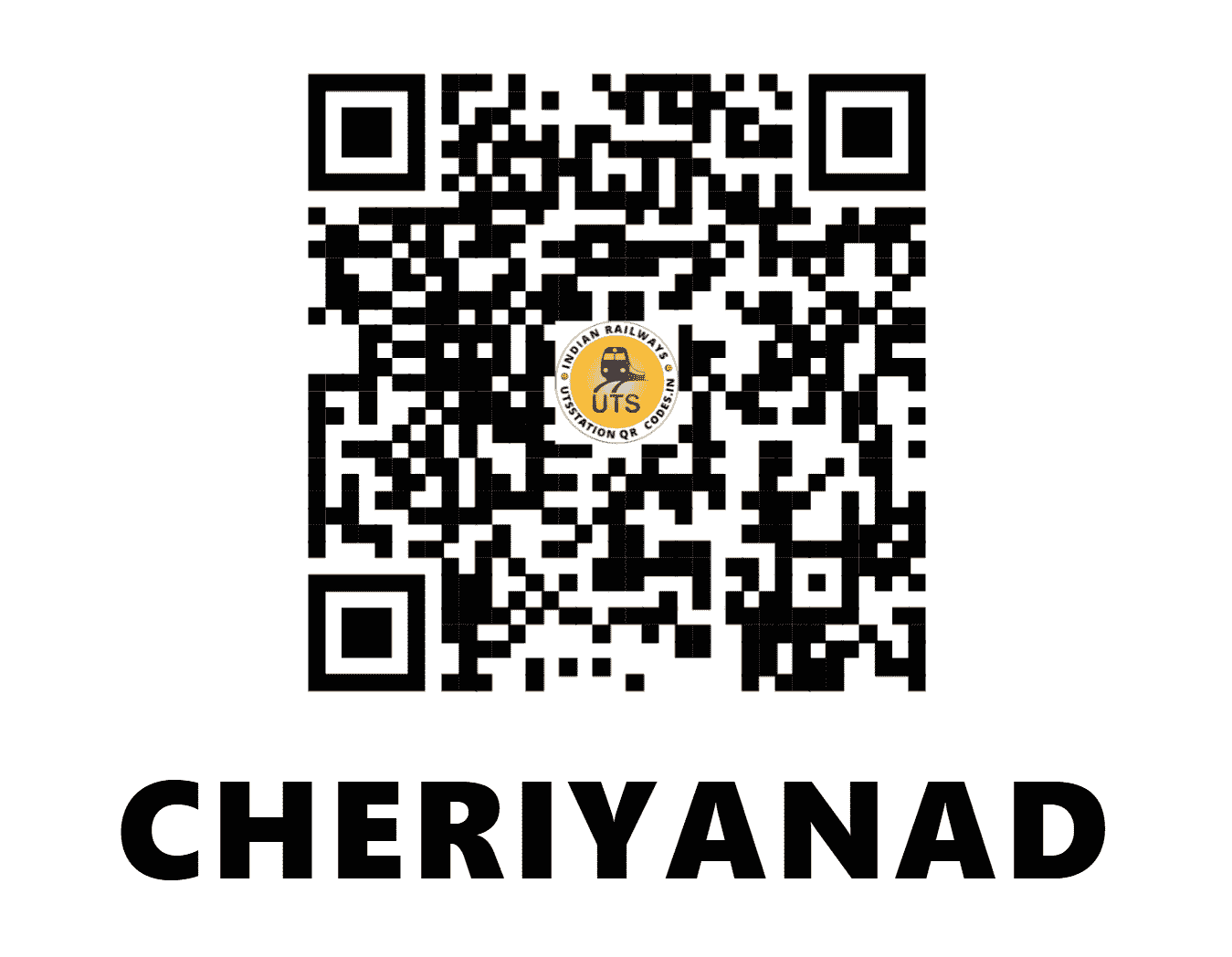 UTS QR Code for CHERIYANAD - CYN (SR - KERALA)