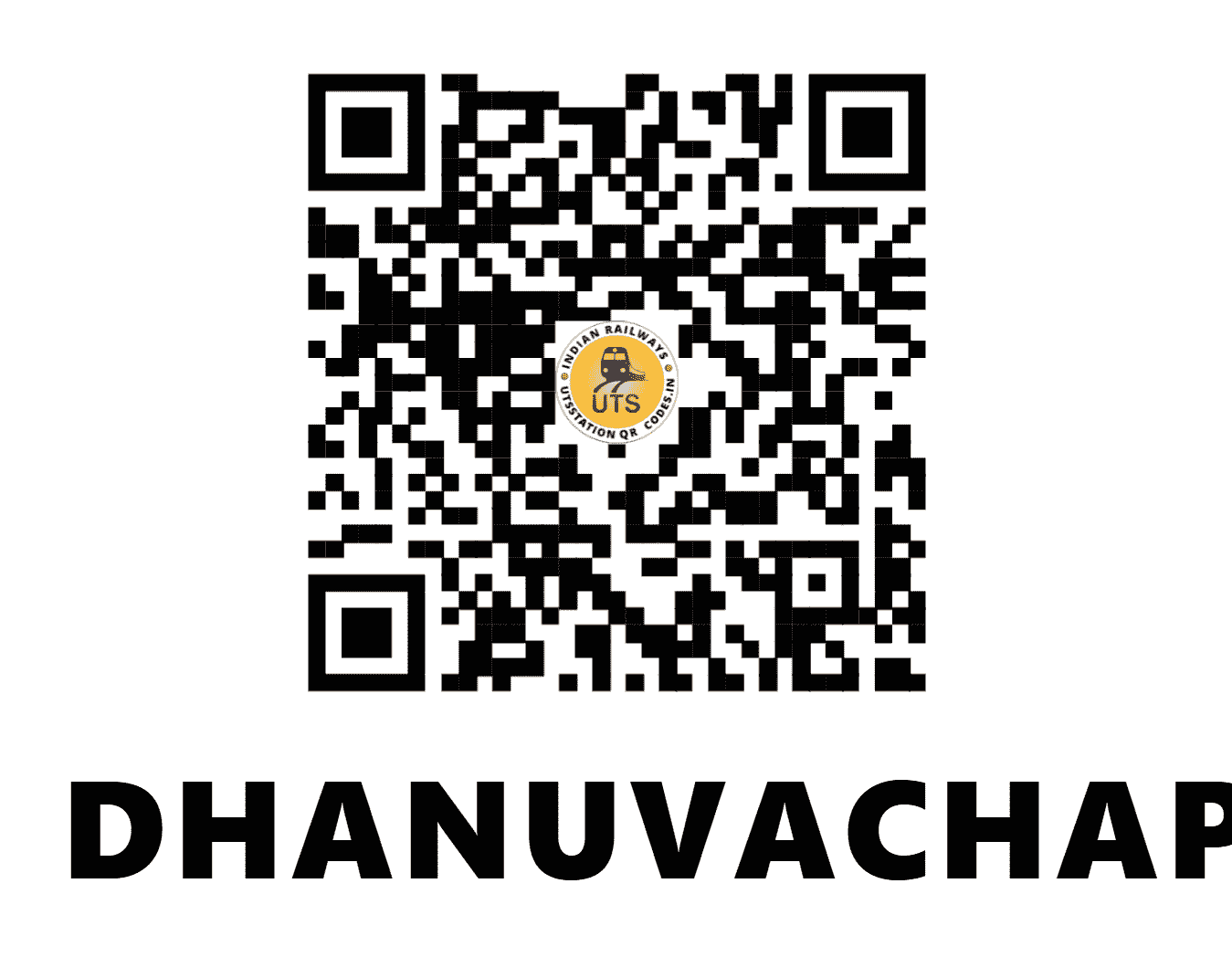 UTS QR Code for DHANUVACHAPURAM - DAVM (SR - KERALA)