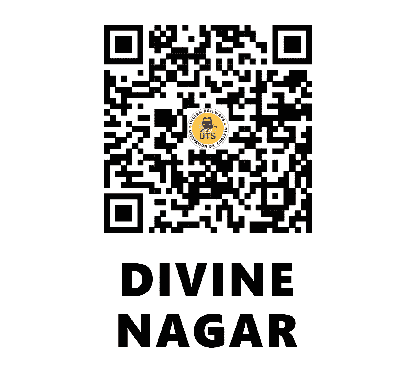 UTS QR Code for DIVINE NAGAR - DINR (SR - KERALA)