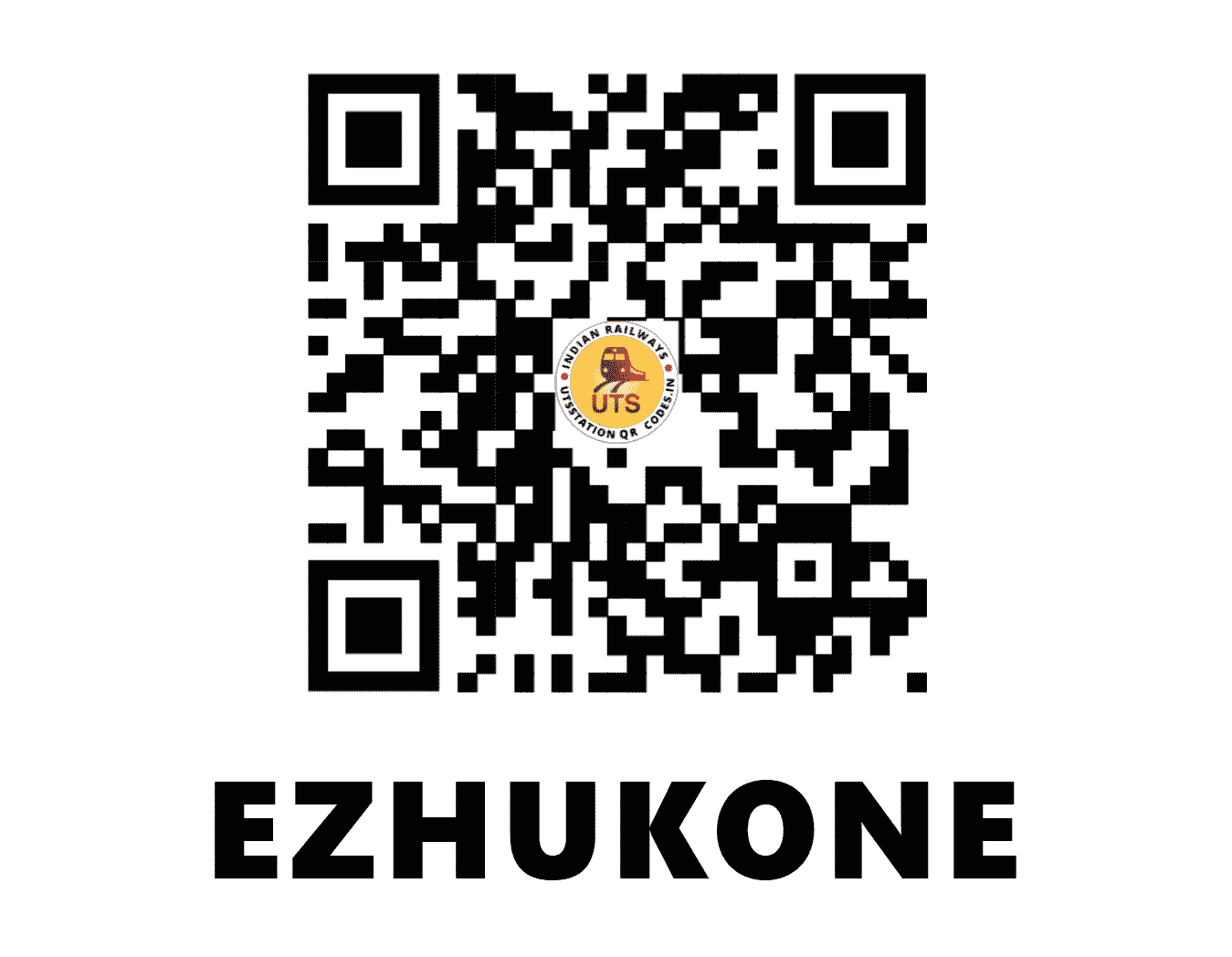 UTS QR Code for EZHUKONE - EKN (SR - KERALA)