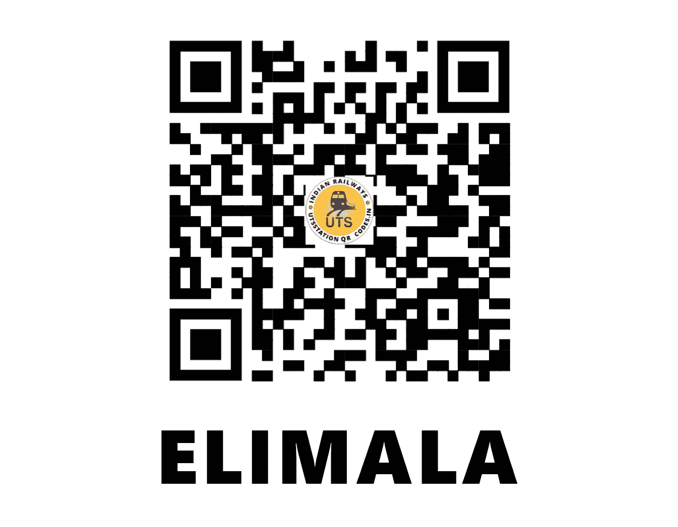 UTS QR Code for ELIMALA - ELM (SR - KERALA)