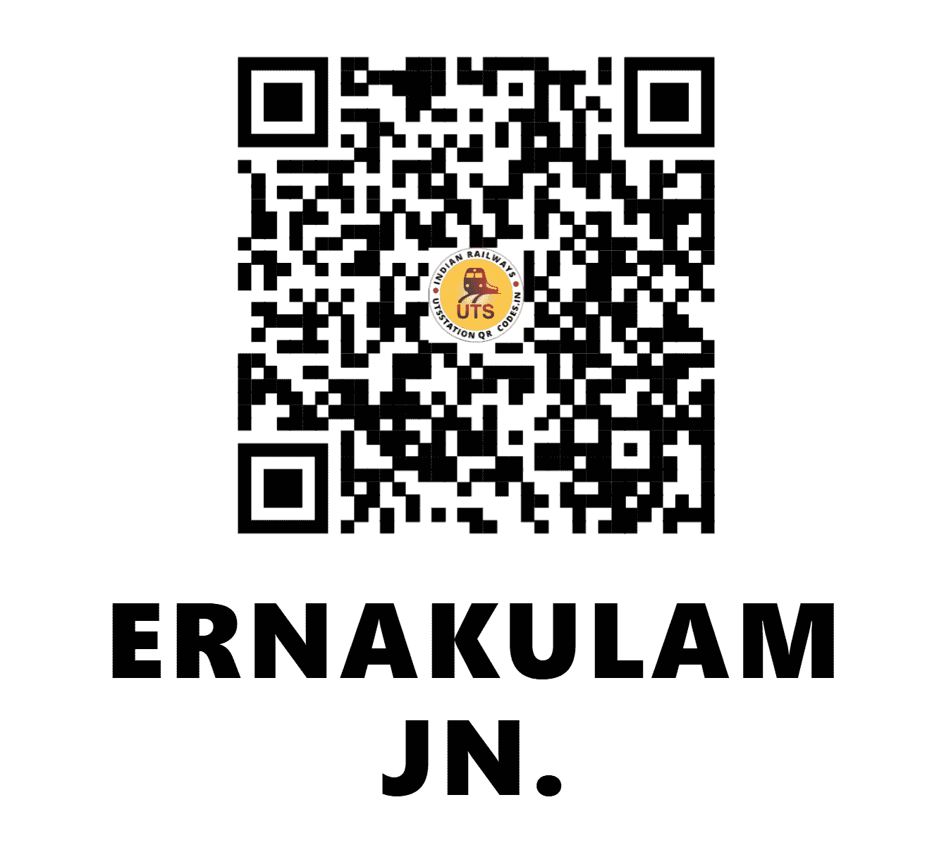 UTS QR Code for ERNAKULAM JN. - ERS (SR - KERALA)