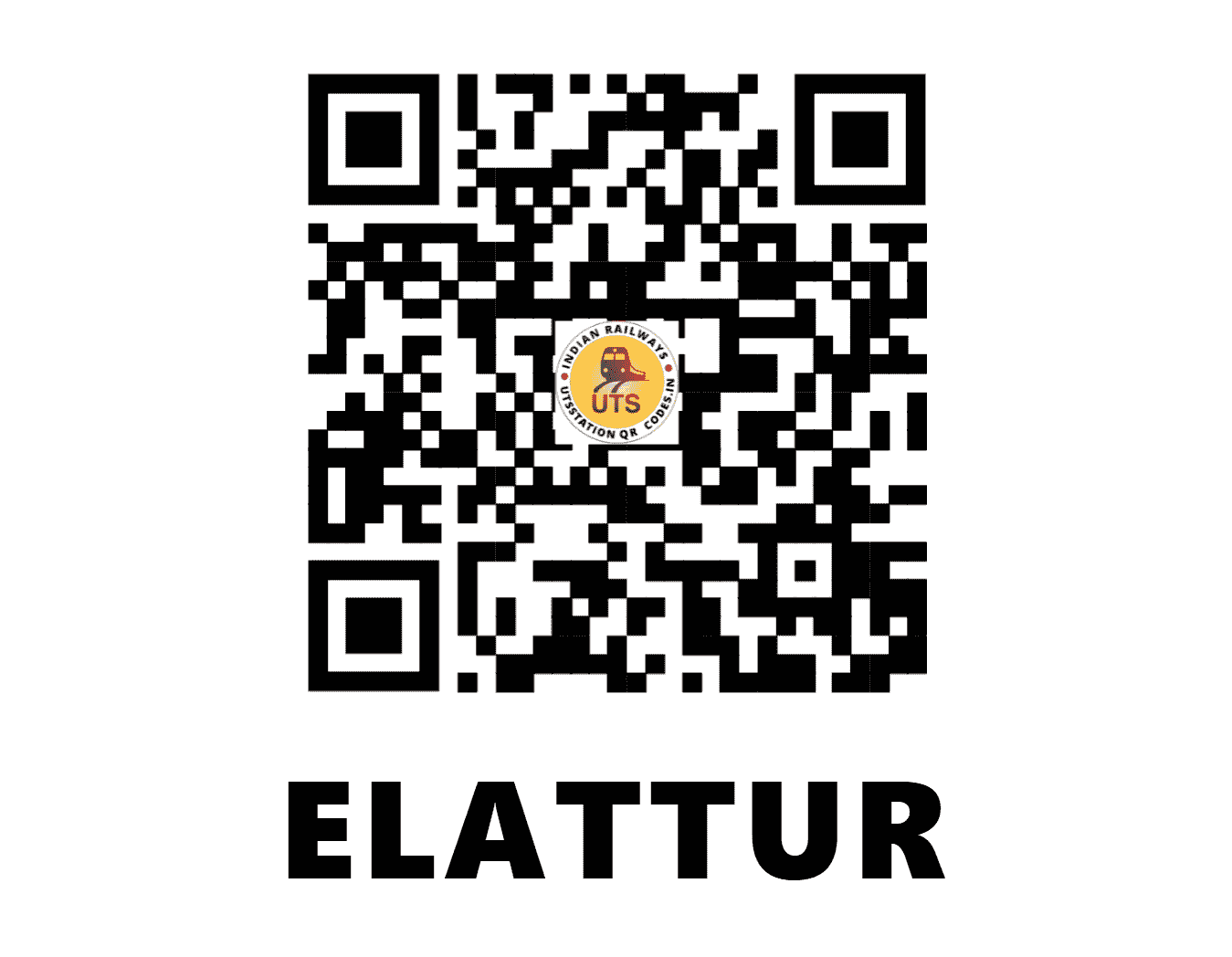 UTS QR Code for ELATTUR - ETR (SR - KERALA)