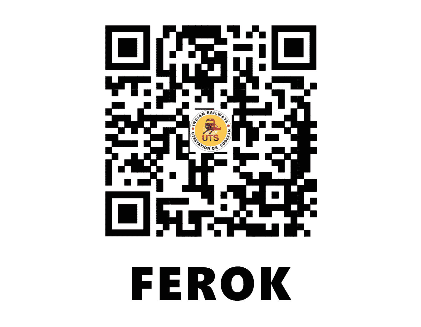 UTS QR Code for FEROK - FK (SR - KERALA)