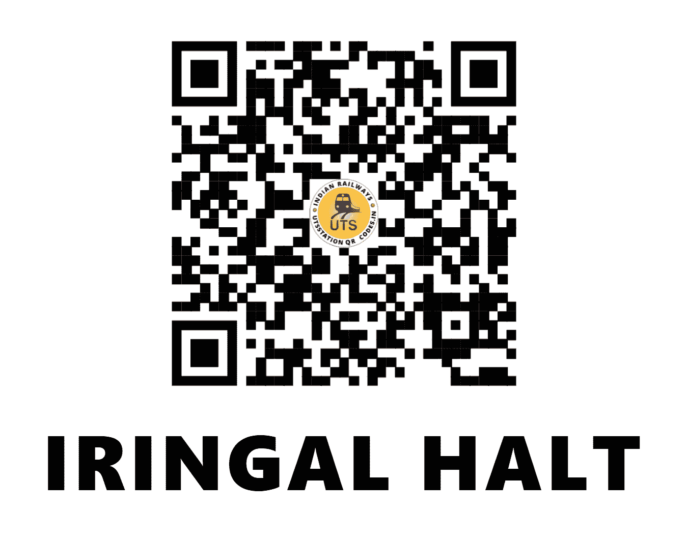 UTS QR Code for IRINGAL HALT - IGL (SR - KERALA)