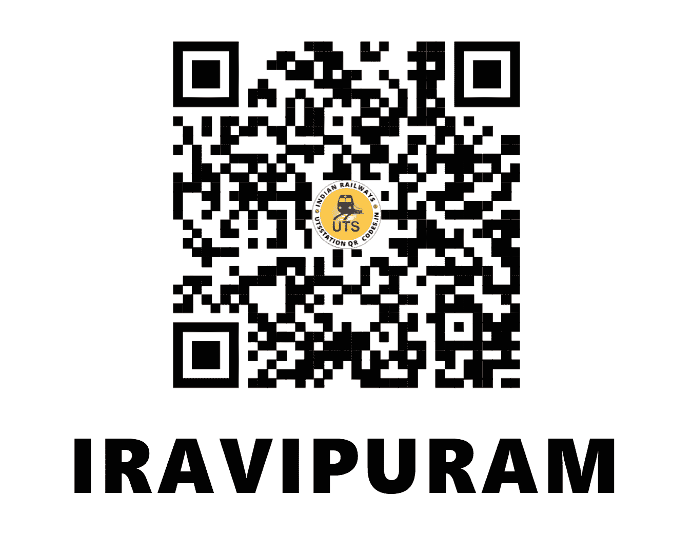 UTS QR Code for IRAVIPURAM - IRP (SR - KERALA)