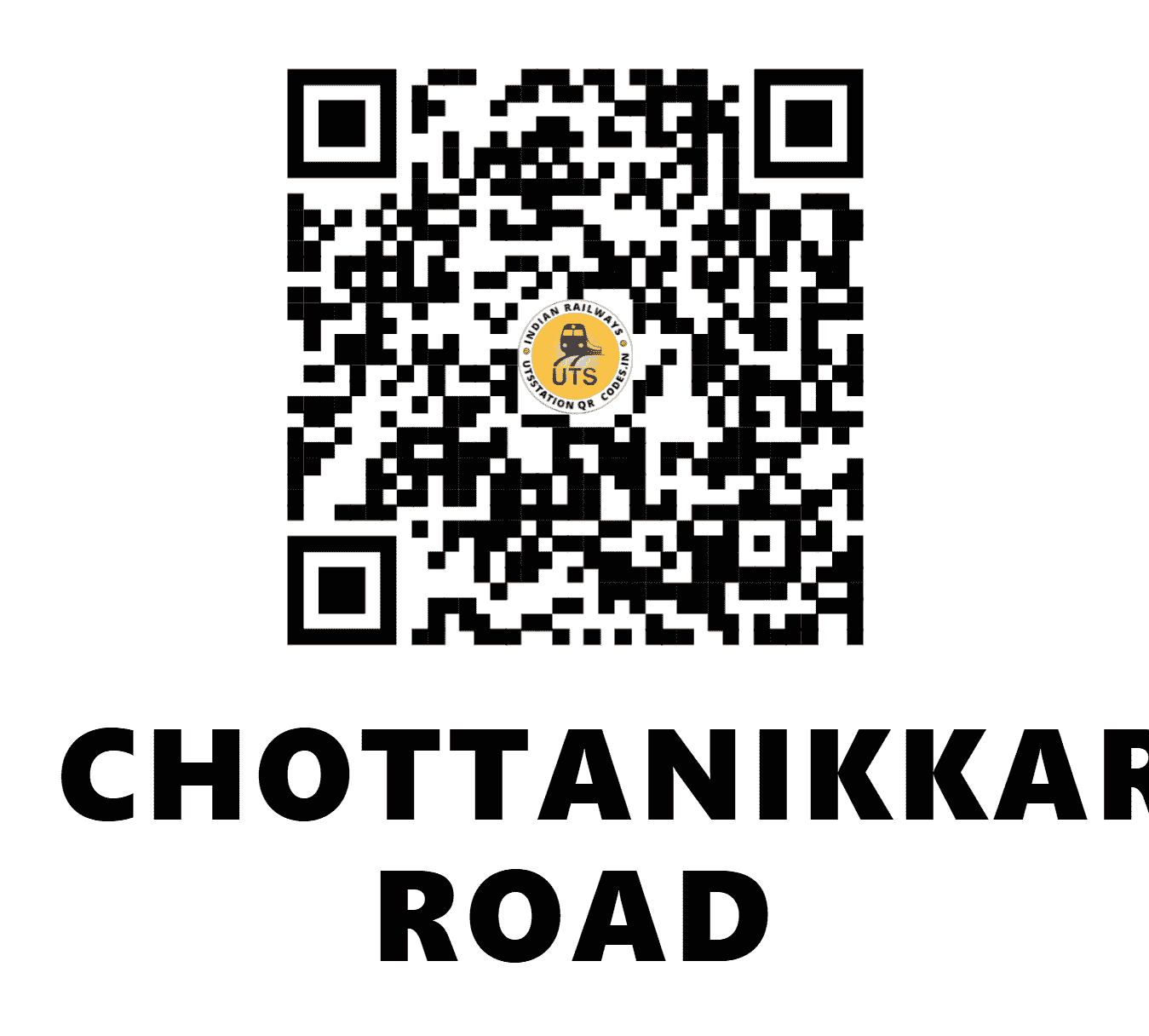 UTS QR Code for CHOTTANIKKARA ROAD - KFE (SR - KERALA)