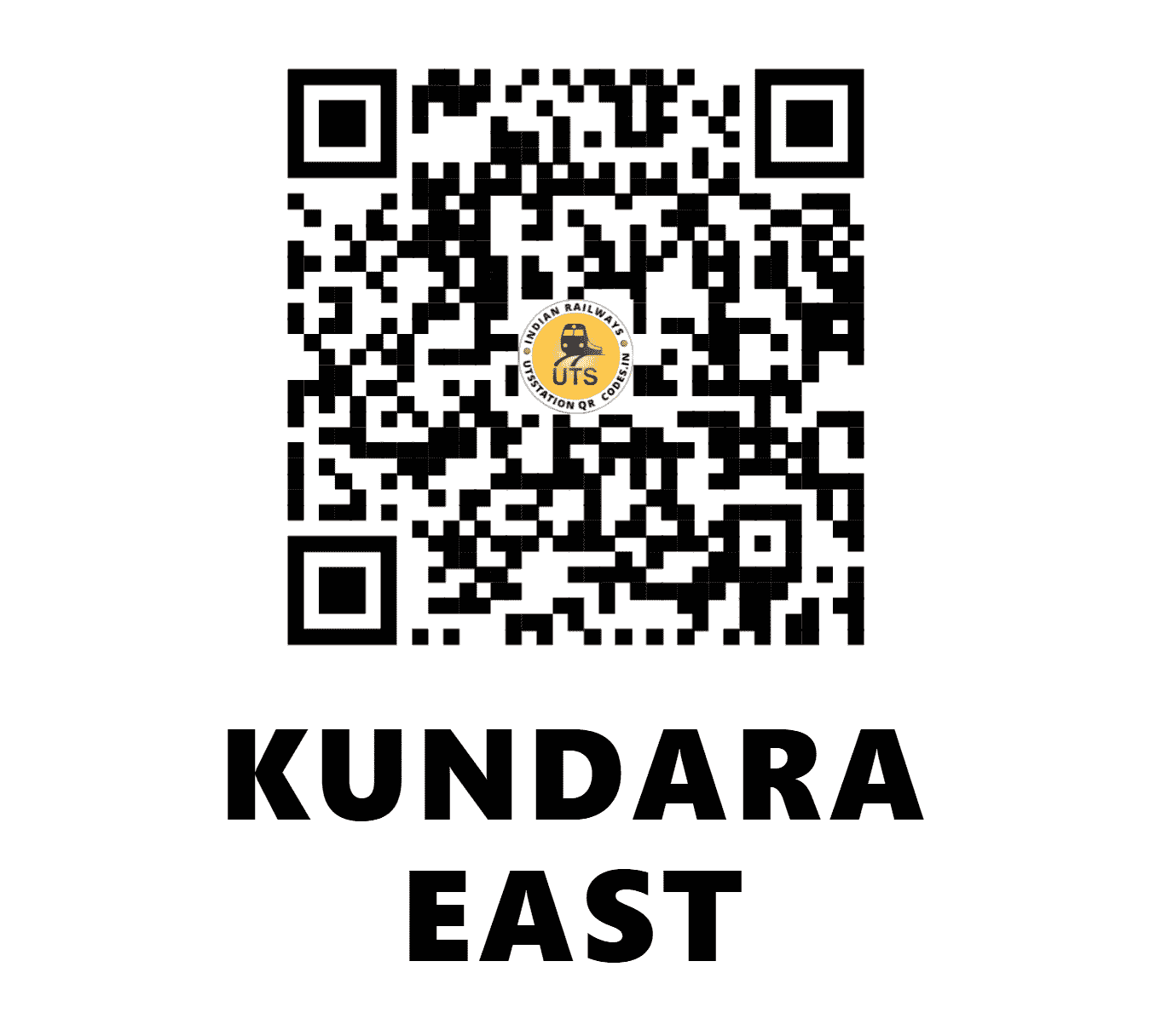 UTS QR Code for KUNDARA EAST - KFV (SR - KERALA)