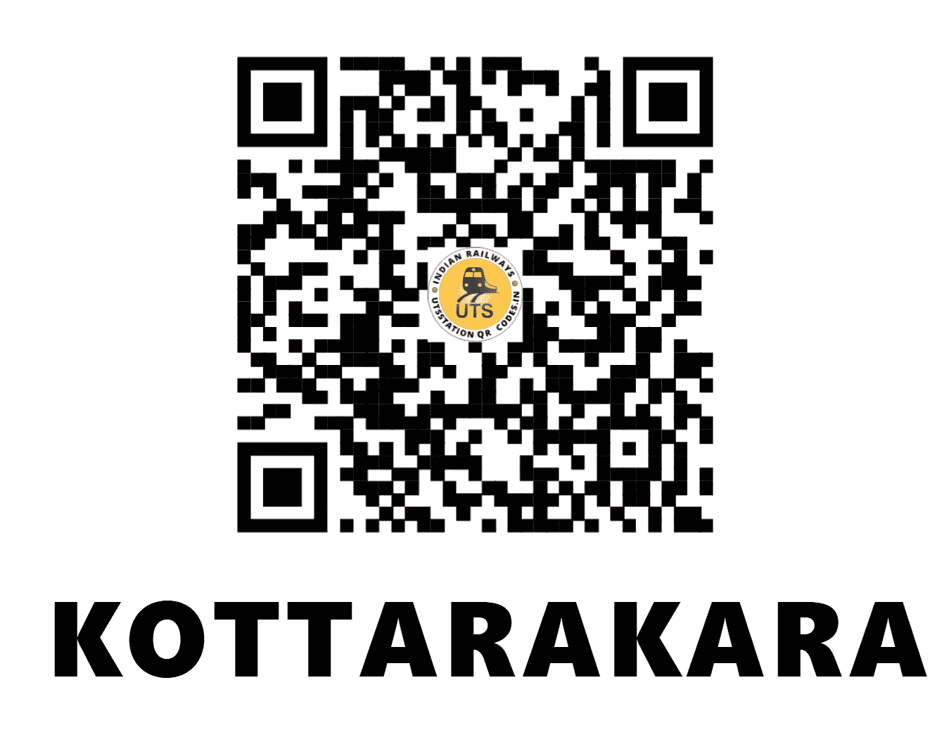 UTS QR Code for KOTTARAKARA - KKZ (SR - KERALA)
