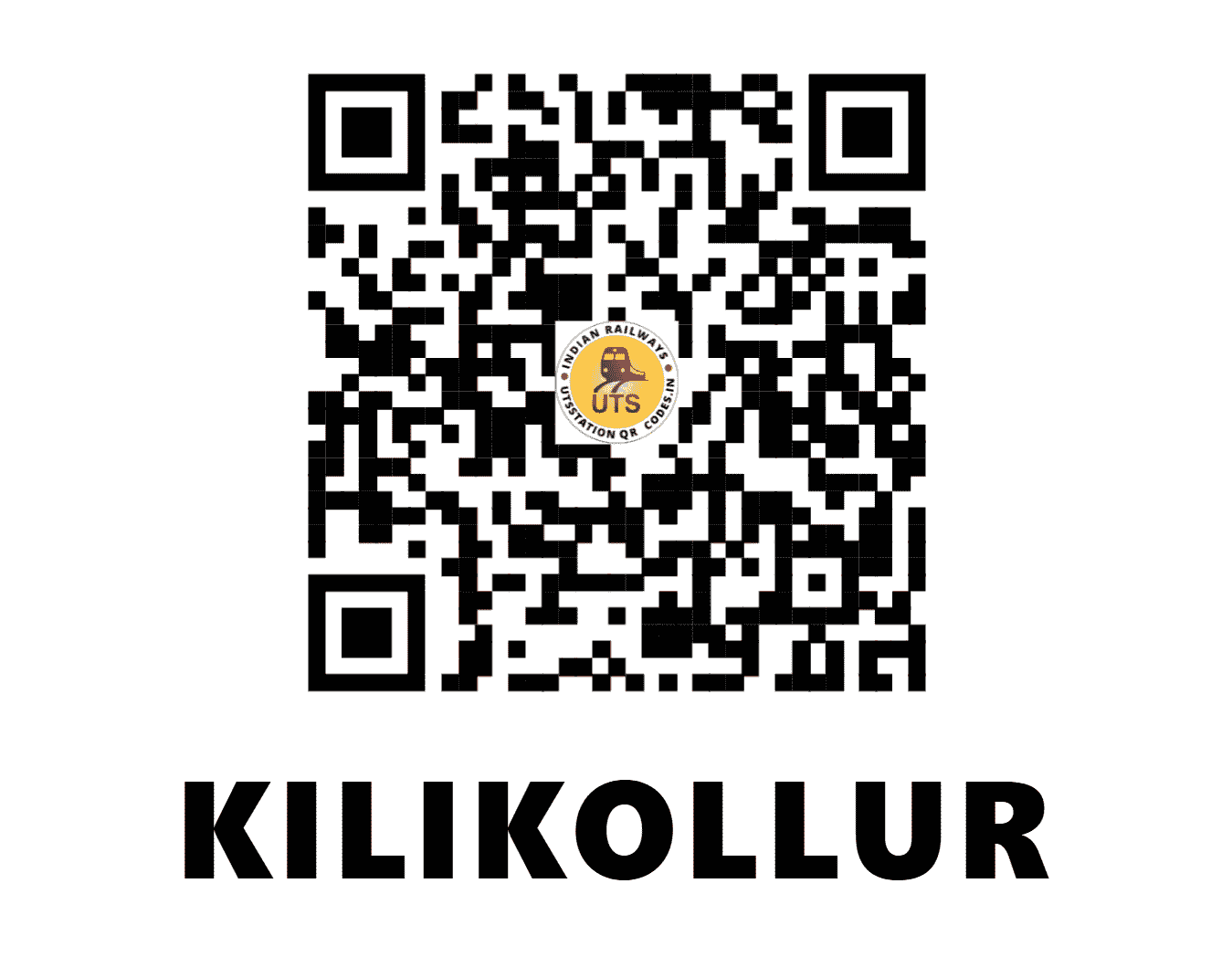 UTS QR Code for KILIKOLLUR - KLQ (SR - KERALA)