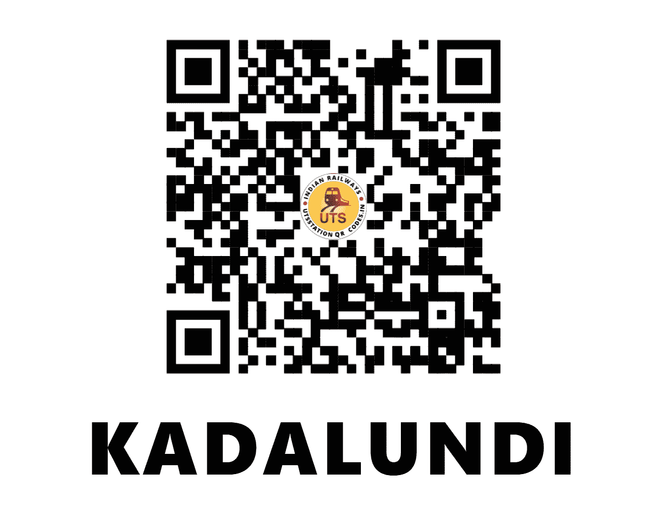 UTS QR Code for KADALUNDI - KN (SR - KERALA)