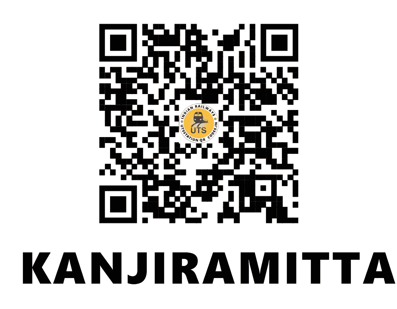 UTS QR Code for KANJIRAMITTAM - KPTM (SR - KERALA)