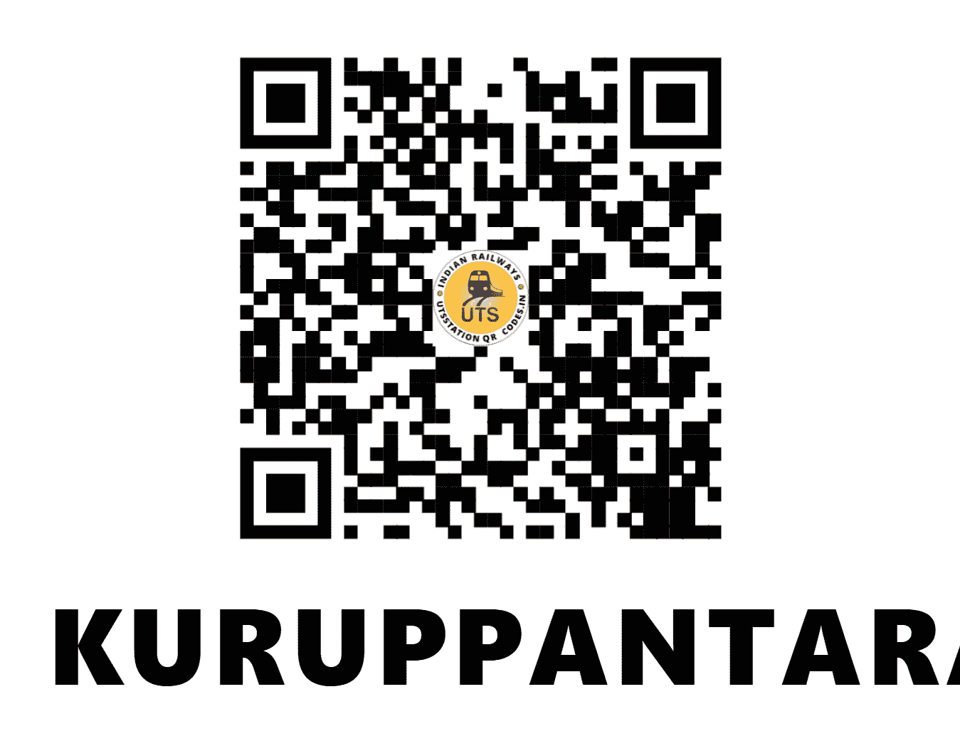 UTS QR Code for KURUPPANTARA - KRPP (SR - KERALA)
