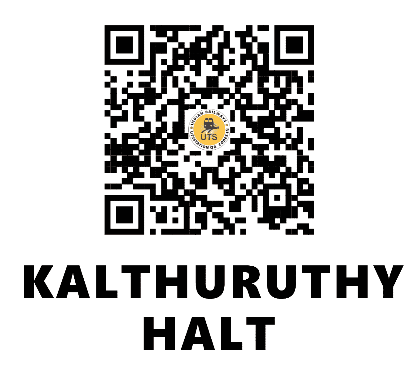 UTS QR Code for KALTHURUTHY HALT - KTHY (SR - KERALA)
