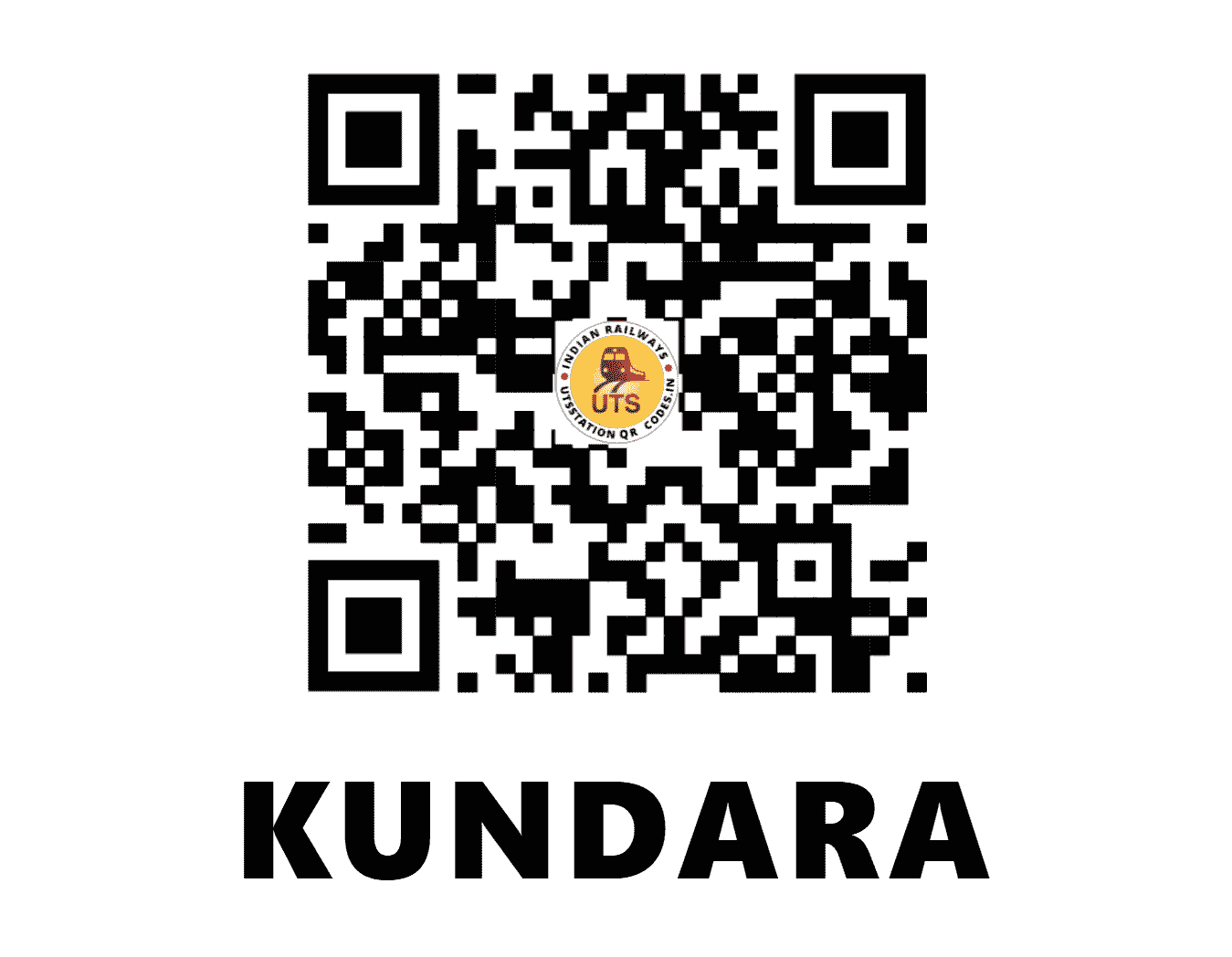 UTS QR Code for KUNDARA - KUV (SR - KERALA)