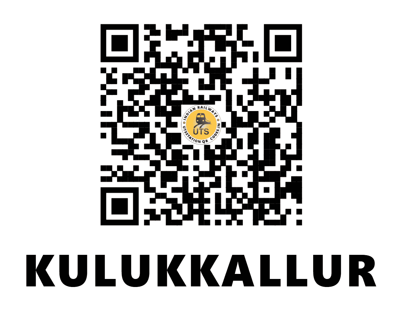 UTS QR Code for KULUKKALLUR - KZC (SR - KERALA)