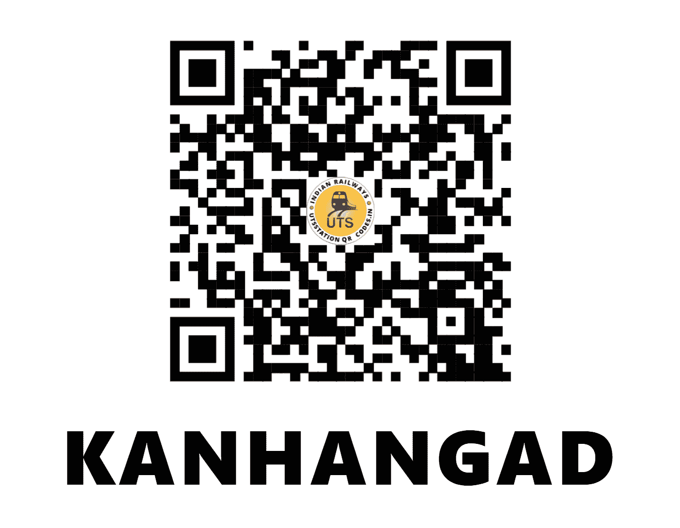 UTS QR Code for KANHANGAD - KZE (SR - KERALA)