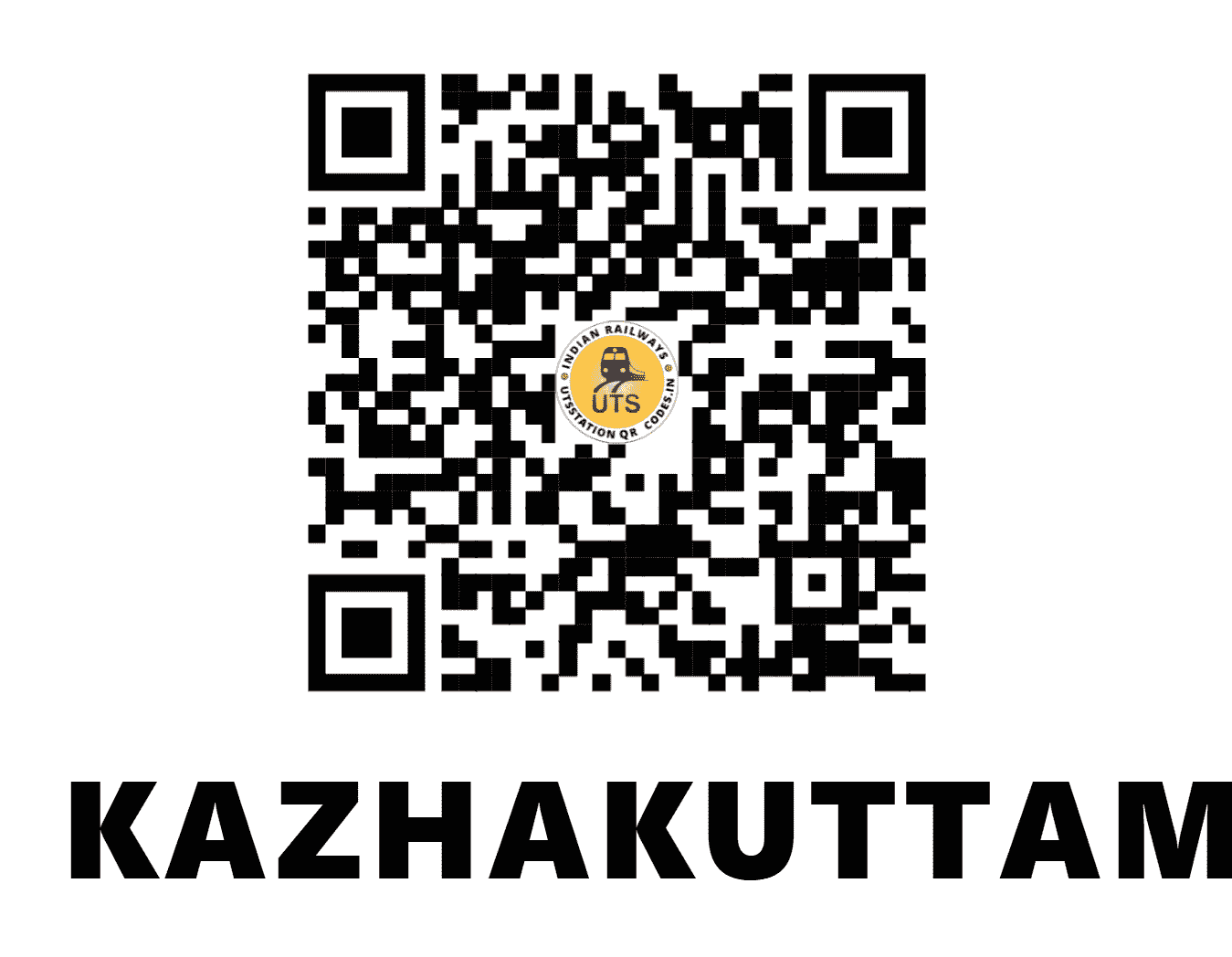 UTS QR Code for KAZHAKUTTAM - KZK (SR - KERALA)