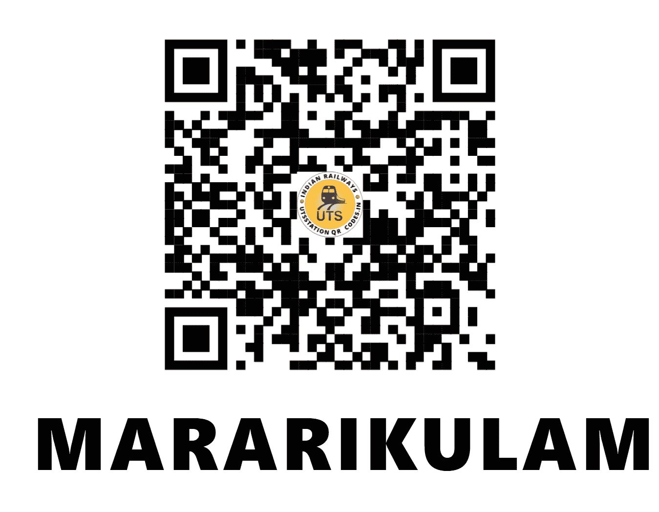 UTS QR Code for MARARIKULAM - MAKM (SR - KERALA)
