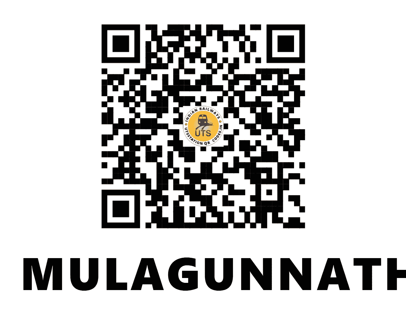 UTS QR Code for MULAGUNNATHUKAVU - MGK (SR - KERALA)