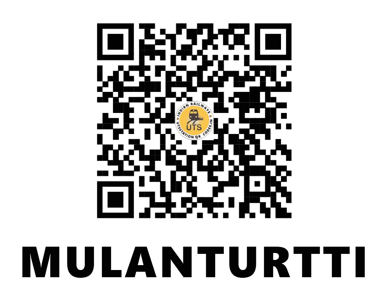 UTS QR Code for MULANTURTTI - MNTT (SR - KERALA)
