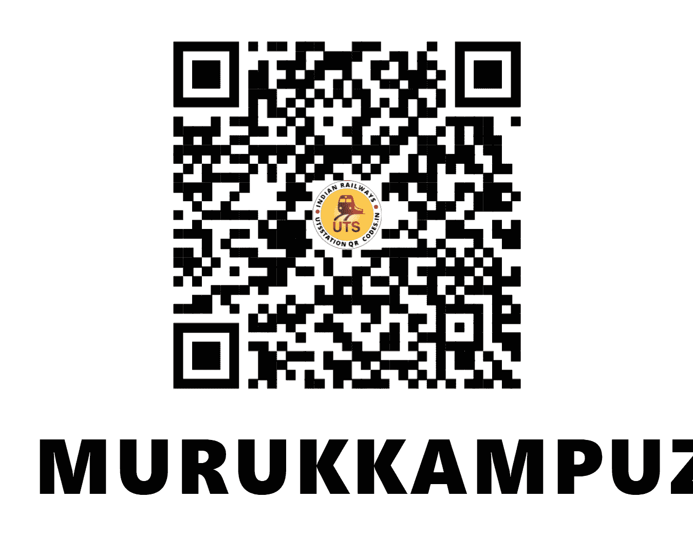 UTS QR Code for MURUKKAMPUZHA - MQU (SR - KERALA)