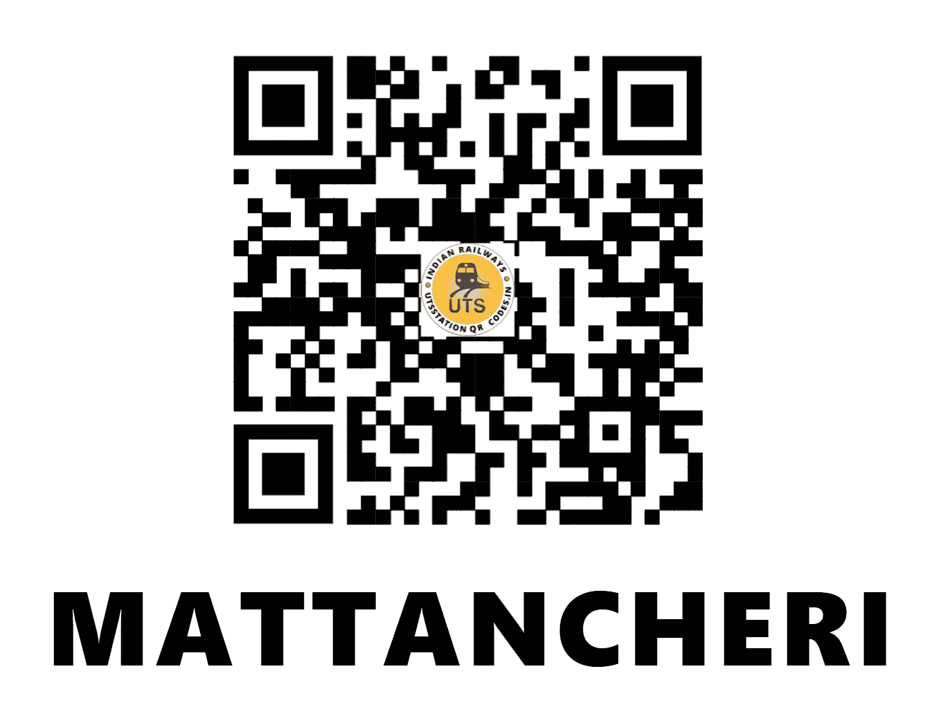 UTS QR Code for MATTANCHERI - MTNC (SR - KERALA)