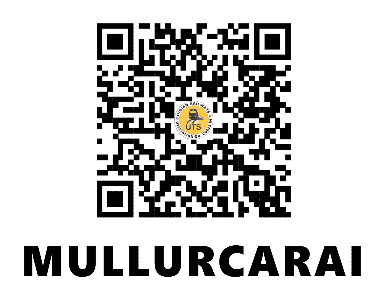 UTS QR Code for MULLURCARAI - MUC (SR - KERALA)