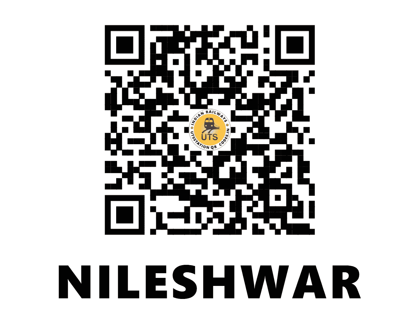 UTS QR Code for NILESHWAR - NLE (SR - KERALA)
