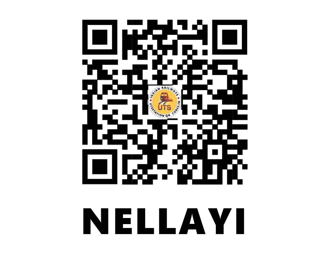 UTS QR Code for NELLAYI - NYI (SR - KERALA)
