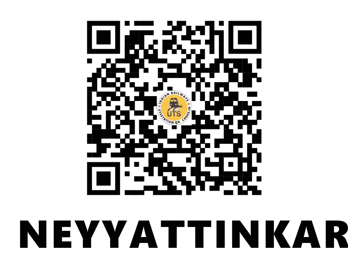 UTS QR Code for NEYYATTINKARA - NYY (SR - KERALA)
