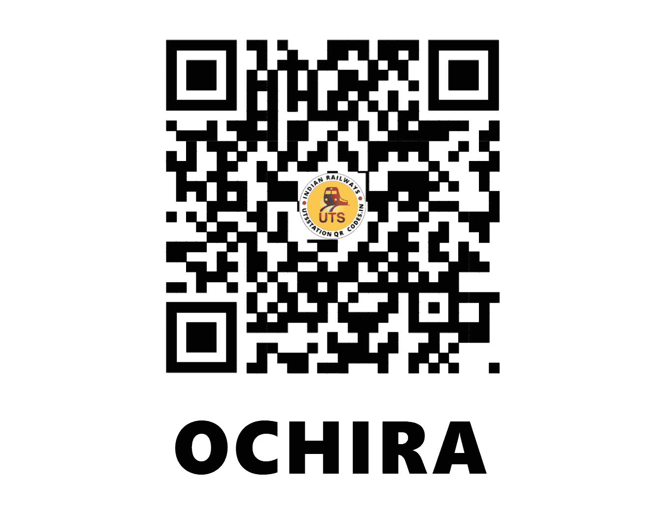 UTS QR Code for OCHIRA - OCR (SR - KERALA)