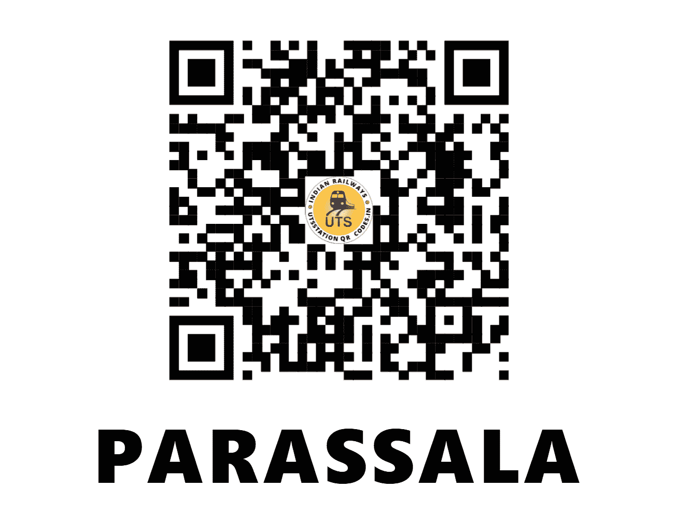 UTS QR Code for PARASSALA - PASA (SR - KERALA)